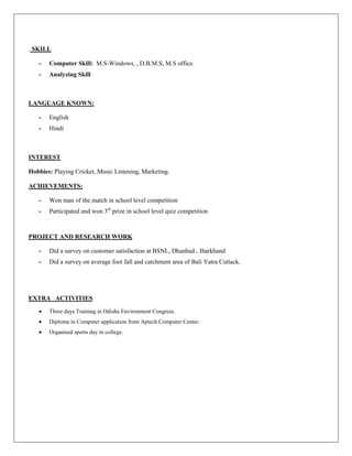 Rajesh kumar cv | DOCX