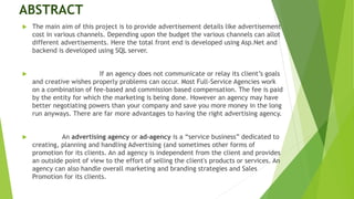 Online Advertisement Agency Management System By Tuhin Roy using ASP.NET