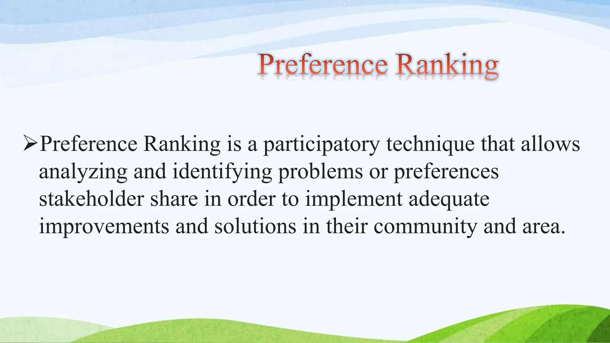 Ranking and Scoring Exercises for Research | PPTX