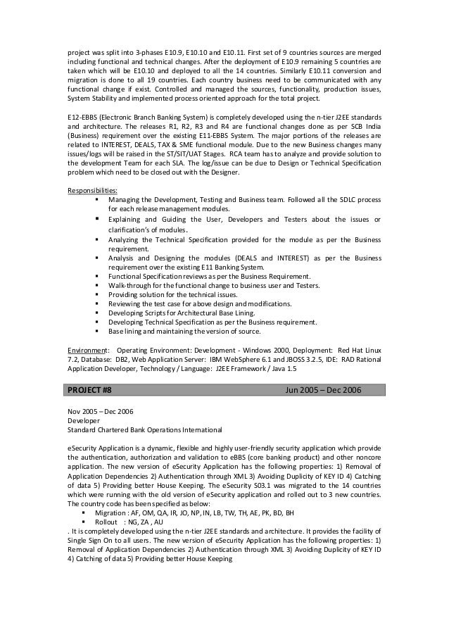 java web sphere developer resume