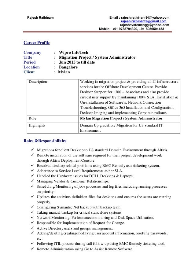 resume yahoo