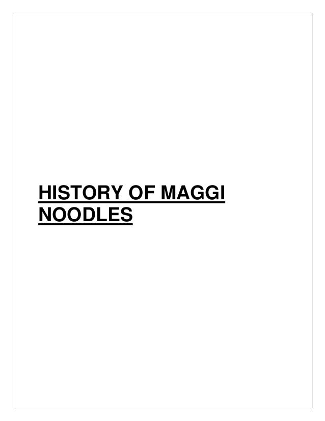 Research Report on Noodles in Bangladesh