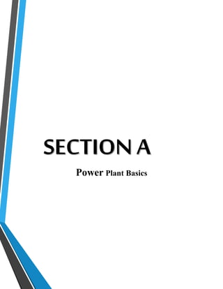 SECTION A 
Power Plant Basics 
 