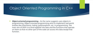 Rajib Ali Presentation on object oreitation oop.pptx
