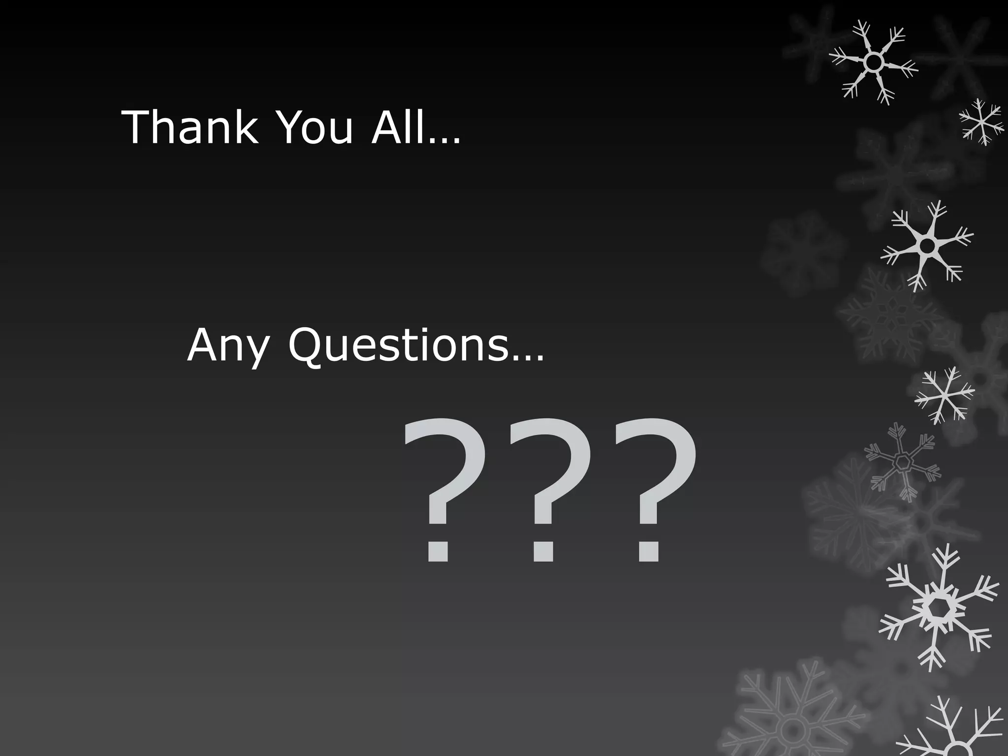 Thank You All…



  Any Questions…



           ???
 