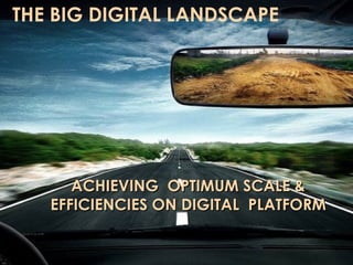 THE BIG DIGITAL LANDSCAPE
                       THE BIG DIGITAL LANDSCAPE:
            "Achieving optimum scale and efficiency
                     across multiple devices"



                               DID YOU KNOW


                   ACHIEVING OPTIMUM SCALE &
                EFFICIENCIES ON DIGITAL PLATFORM


WWW.TRIBALFUSION.COM                                  PAGE 1
 