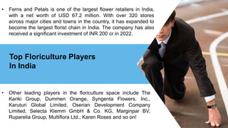Floriculture Industry In India | PPTX