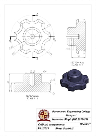 CAD CAM Lab Assignments | PDF