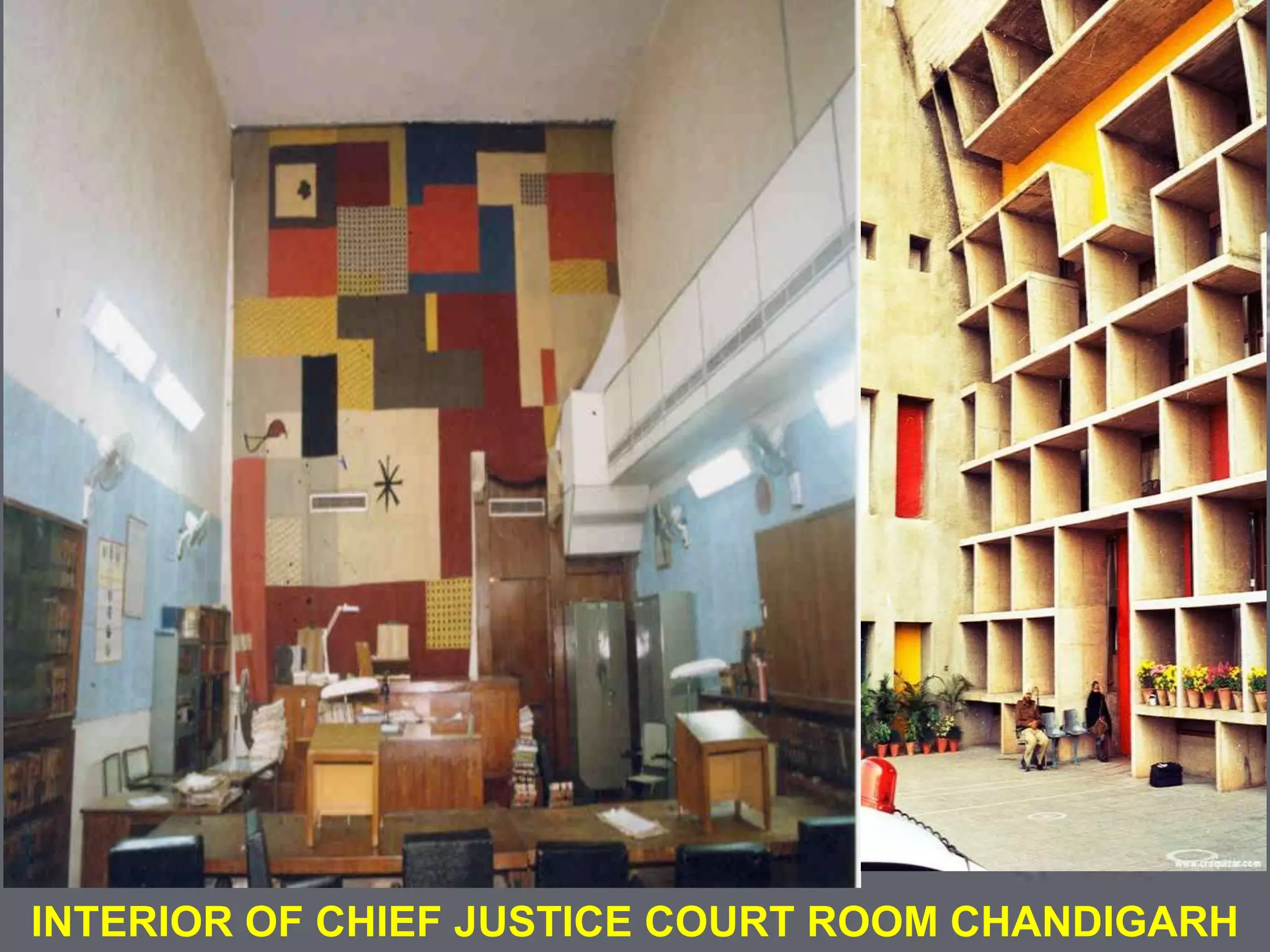 COLONIAL ARCHITECTURE
VICTORIA HALL KOLKATA
INTERIOR OF CHIEF JUSTICE COURT ROOM CHANDIGARH
 