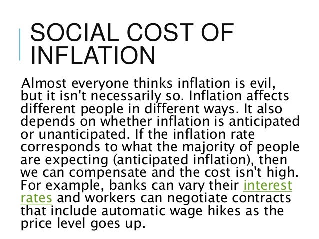 what the different between anticipated and unanticipated inflation The distinction between anticipated and unanticipated price changes are not as clear cut as in our empirical framework price expectations are determined by prices so that it is hard to measure the sole effect of unanticipated price change by distinguishing it from anticipated one. what the different between anticipated and unanticipated inflation The distinction between anticipated and unanticipated price changes are not as clear cut as in our empirical framework price expectations are determined by prices so that it is hard to measure the sole effect of unanticipated price change by distinguishing it from anticipated one.