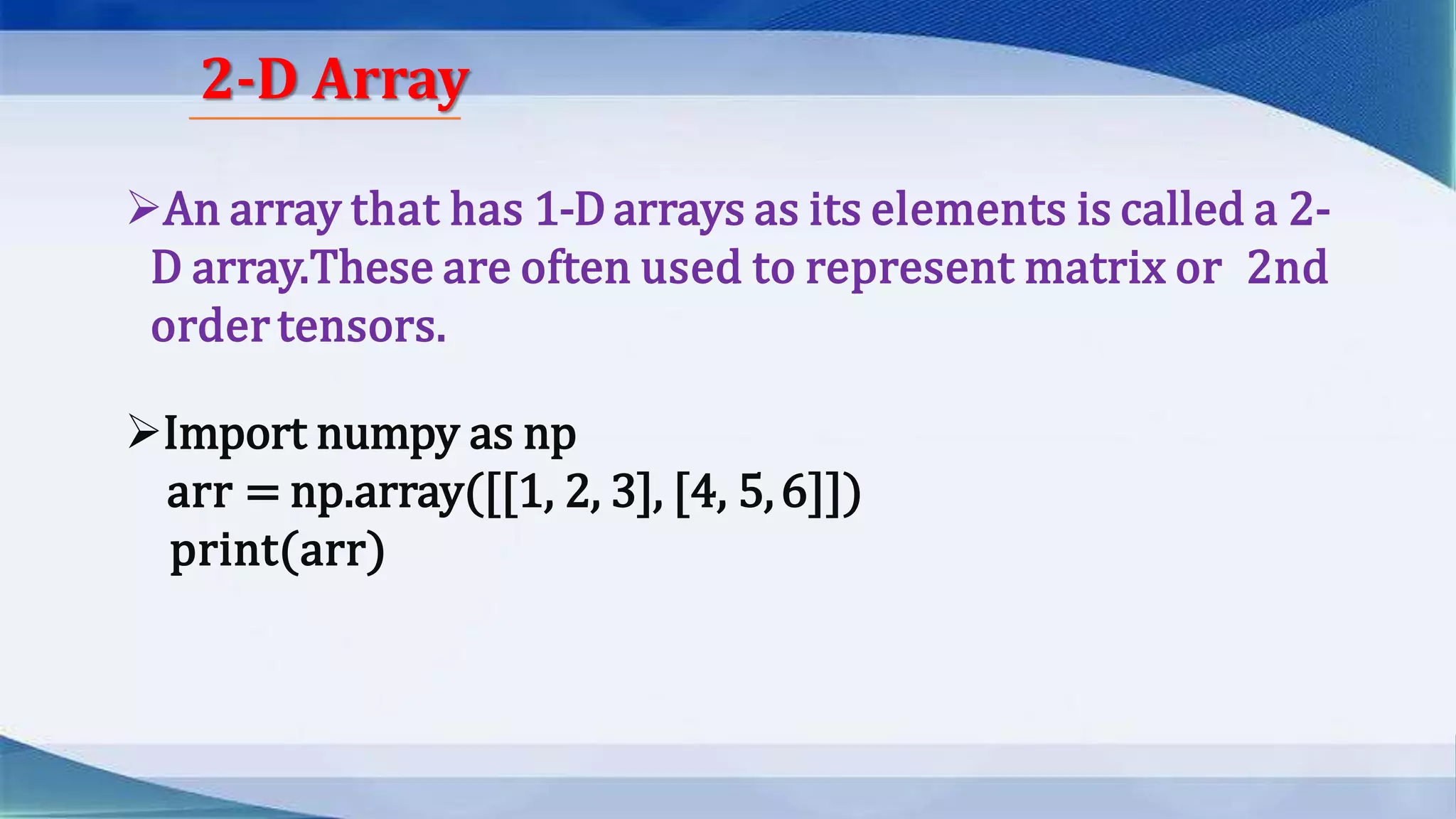 NumPy | PPT
