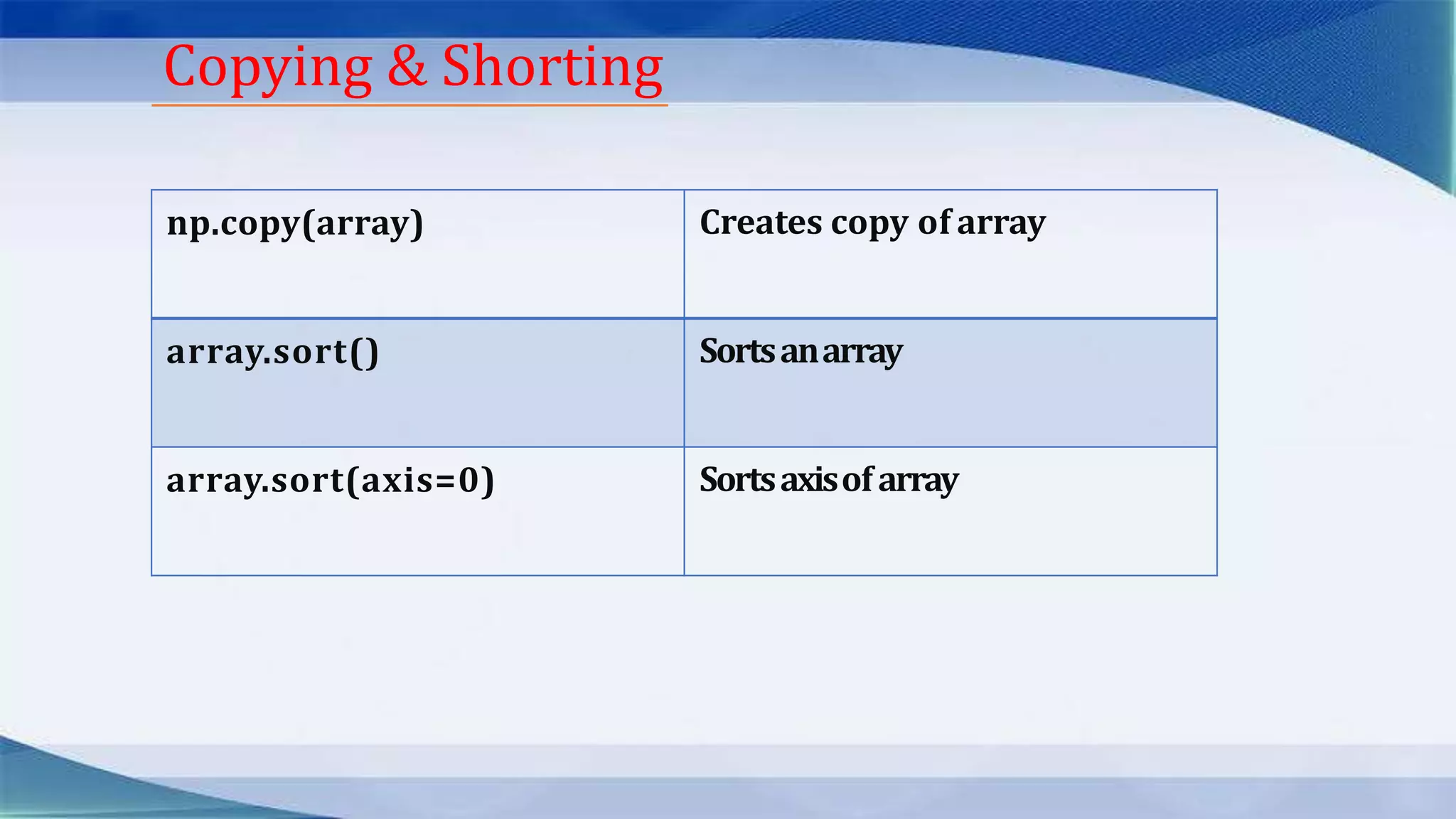 NumPy | PPT