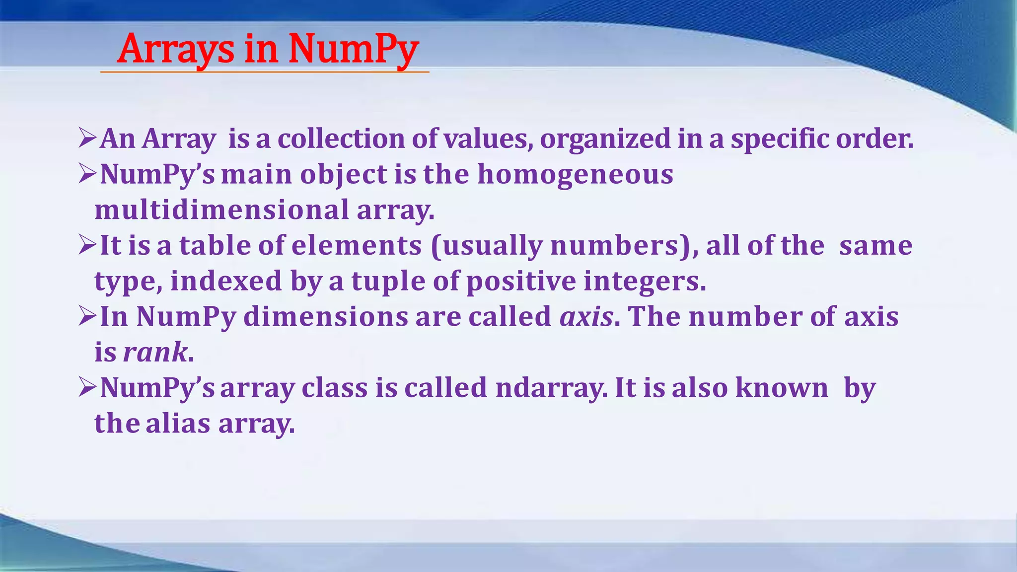 NumPy | PPTX