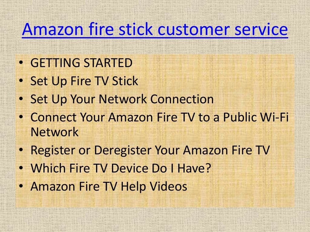 Amazon Fire Stick Support