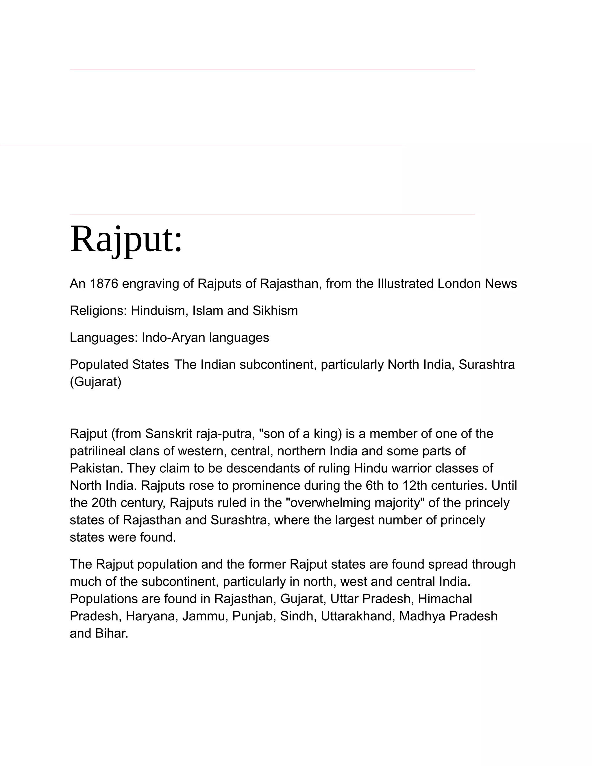 Rajput | RTF