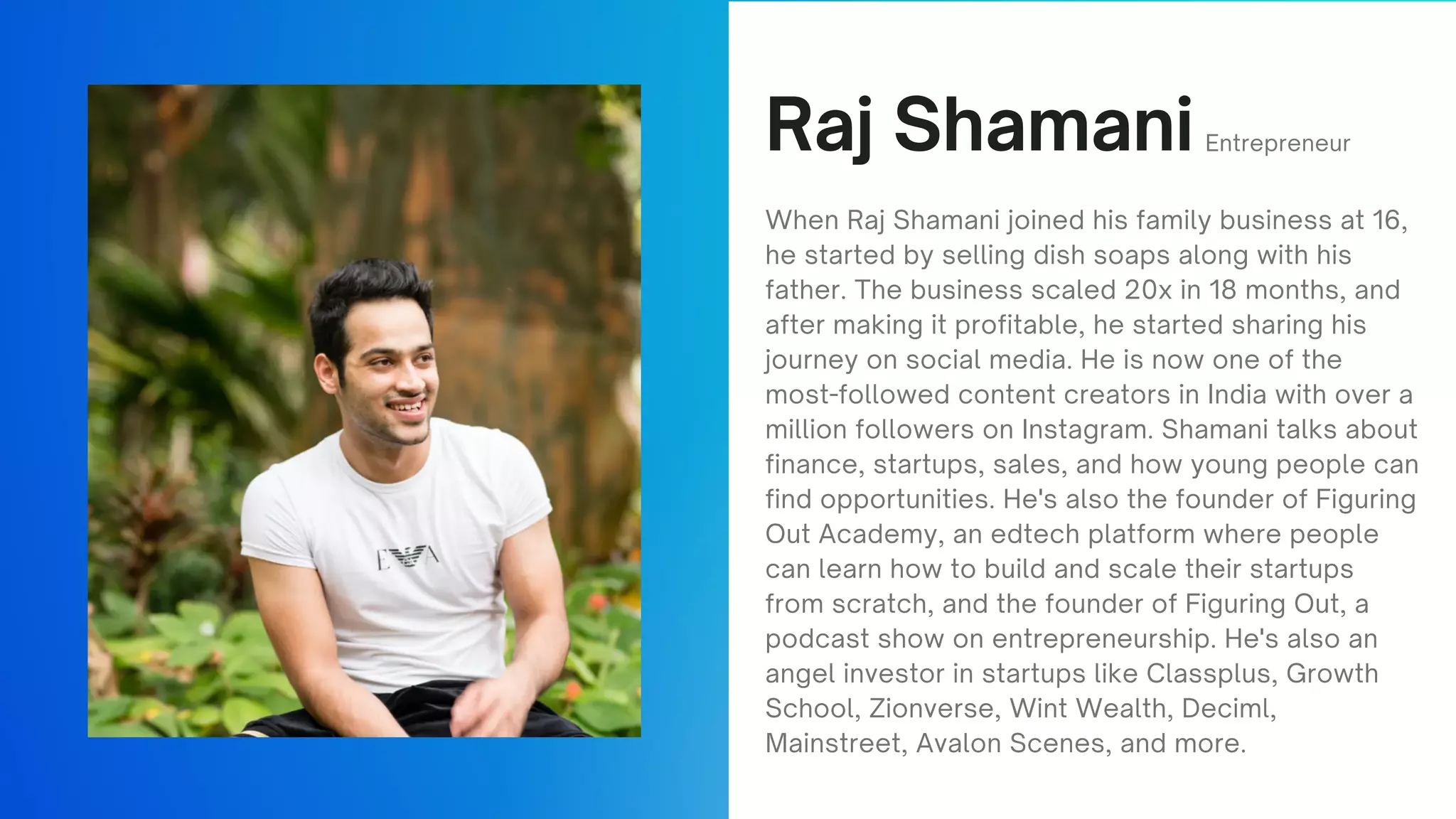 RAJ SHAMANI BIOGRAPHY | PDF