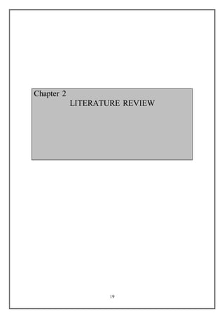 19
Chapter 2
LITERATURE REVIEW
 
