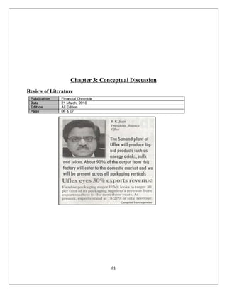 Chapter 3: Conceptual Discussion
Review of Literature
61
 