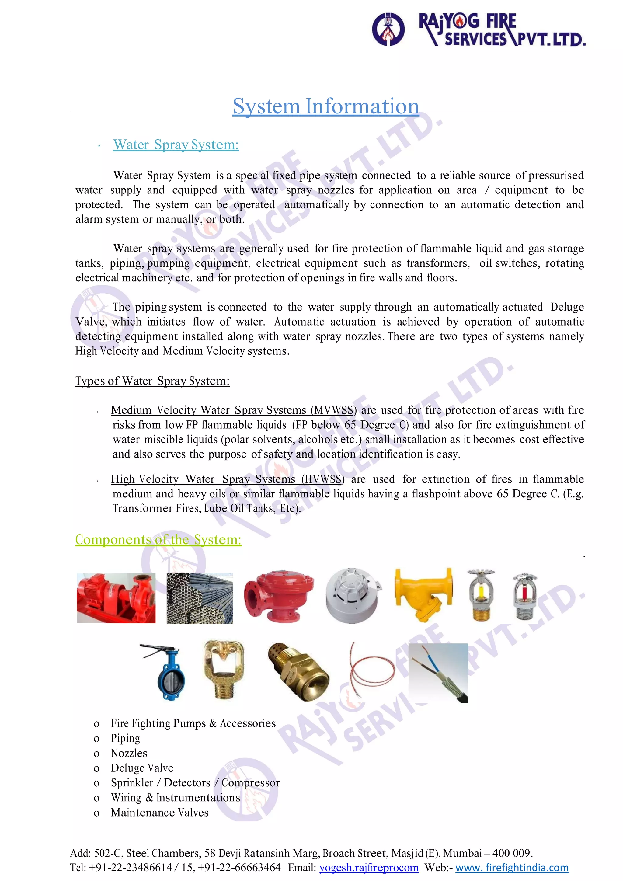 Fire Hydrant System.pdf Fire Hydrant System/Sprinkler System Fire Fighting Systems Fire Hydrant ...