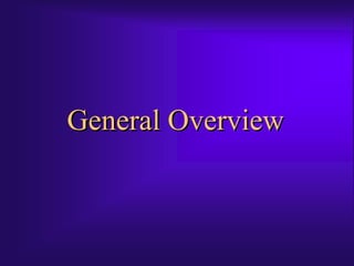 General OverviewGeneral Overview
 