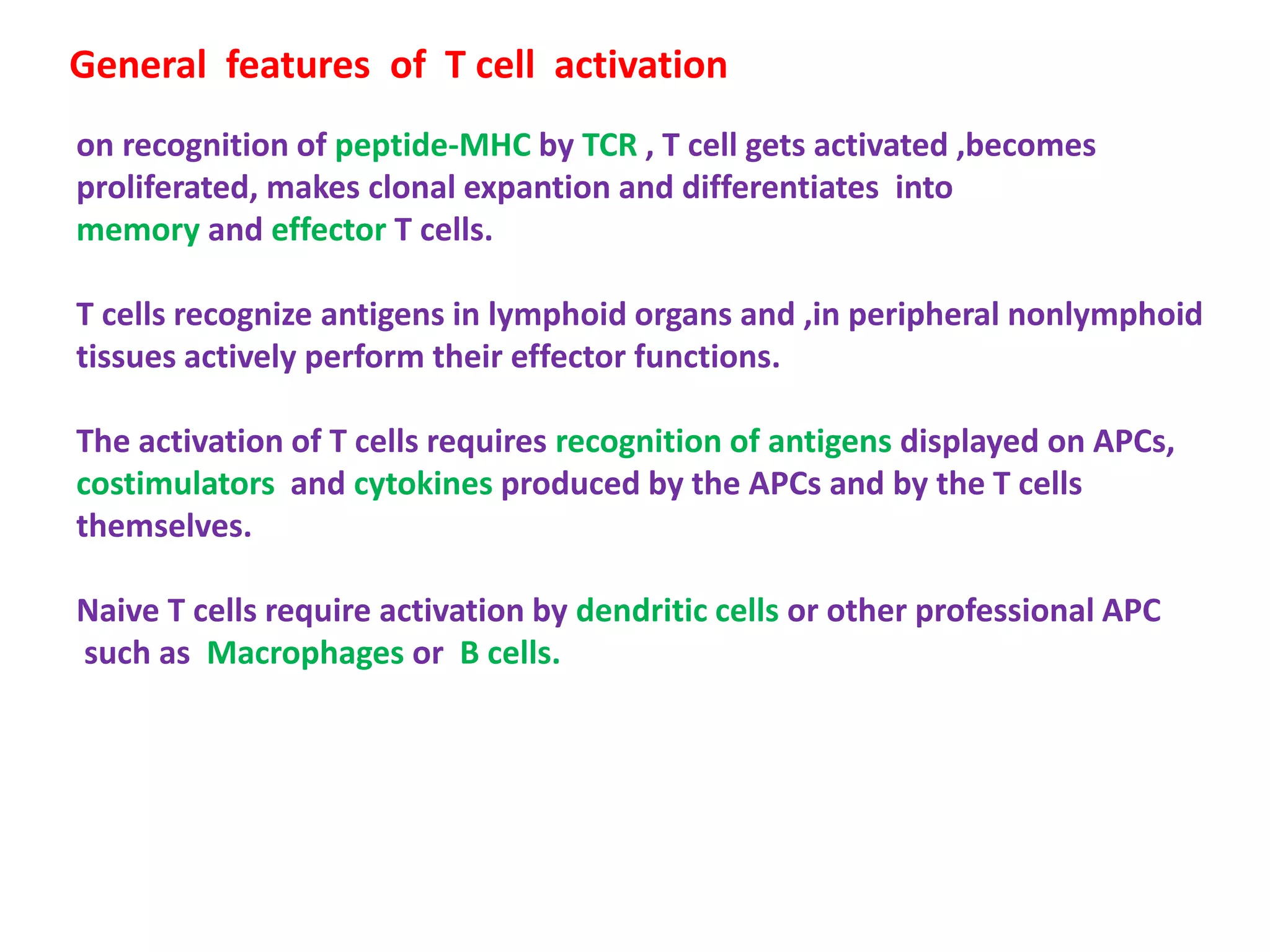 T CELL ACTIVATION AND IT'S TERMINATION | PPTX