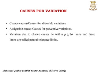 Statistics:QUALITY CONTROL | PPT