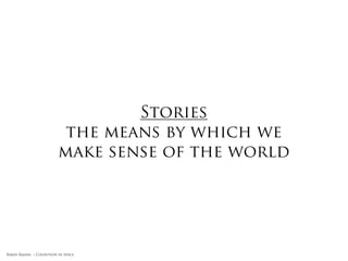 Objects dictate interaction
                                           & people find a way to
                                          understand & interact

Rakhi Rajani :: Cognition in Space
 