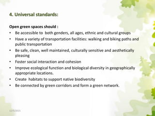 Sustainable Urban Open Green Spaces Opportunities and Challenges | PDF