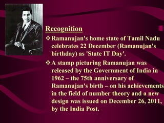 National Mathematics Day Celebration 22 December | PPT
