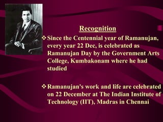 National Mathematics Day Celebration 22 December | PPT
