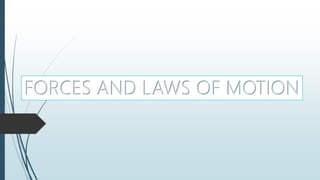 FORCES AND LAWS OF MOTION
 