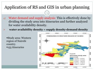 Applications of RS and GIS in Urban Planning by Rakshith m murthy | PPTX