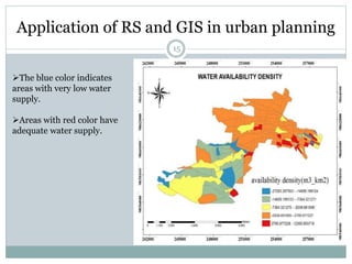 Applications of RS and GIS in Urban Planning by Rakshith m murthy | PPTX