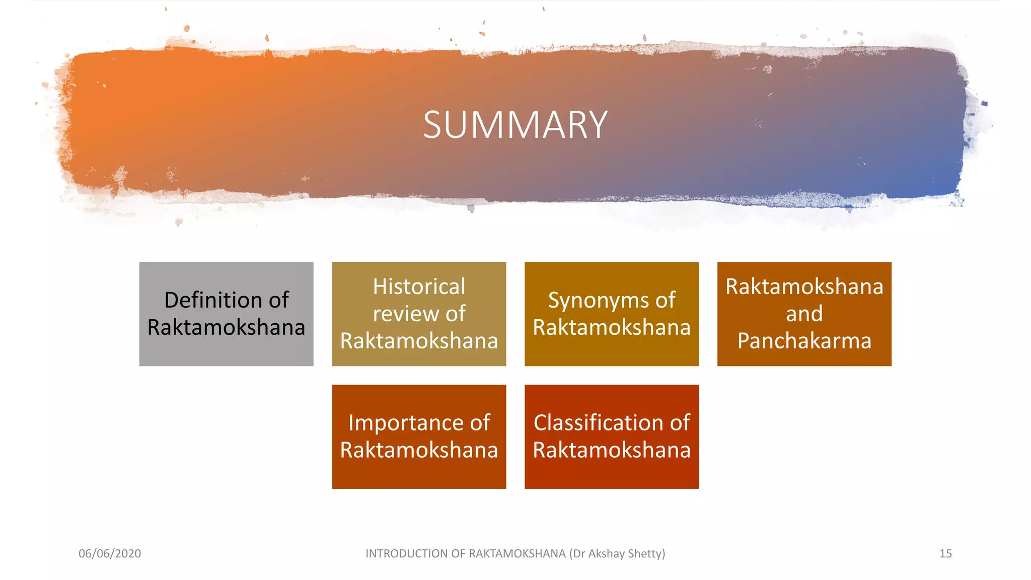 Introduction of Raktamokshana | PPTX
