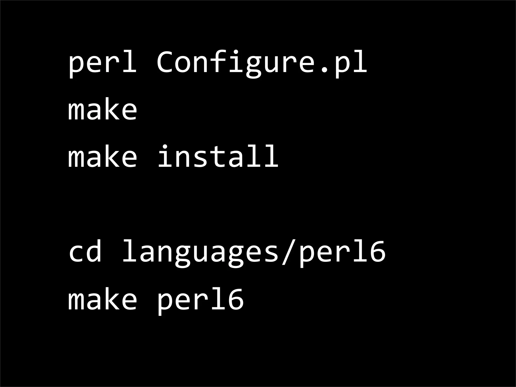 Кратко о Rakudo
