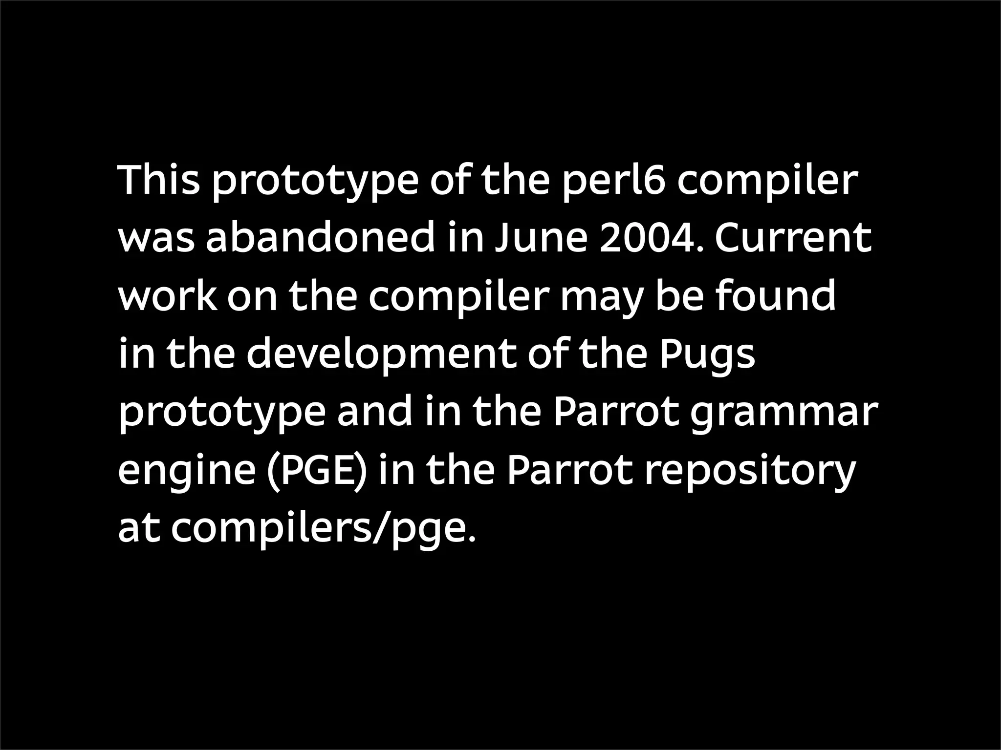 Кратко о Rakudo