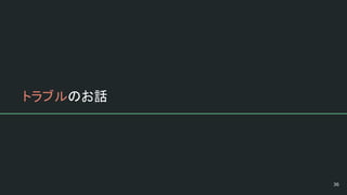 トラブルのお話
 
