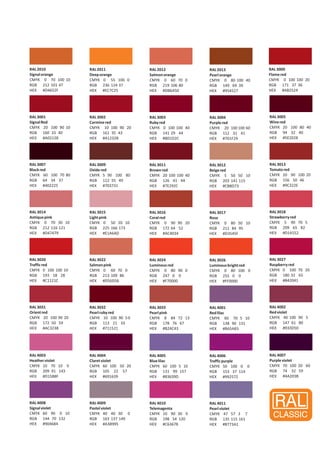 рал 3020 фото