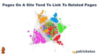 @patrickstox
Pages On A Site Tend To Link To Related Pages
 