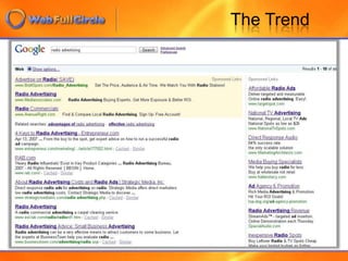   Online Marketing surpasses TV / radio & movies for the first time