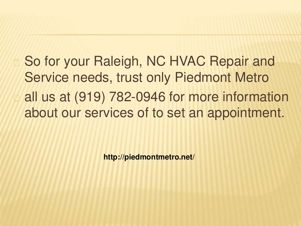 Raleigh nc hvac repair