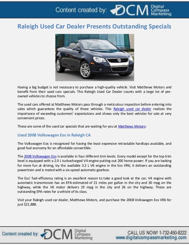 Raleigh Used Cars >> Raleigh Used Car Dealer Presents Outstanding Specials Raleigh Used Cars >> Raleigh Used Car Dealer Presents Outstanding Specials