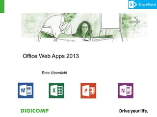 Office Web Apps 2013

      Eine Übersicht
 