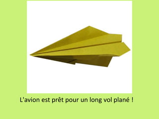 L'avion est prêt pour un long vol plané !
 