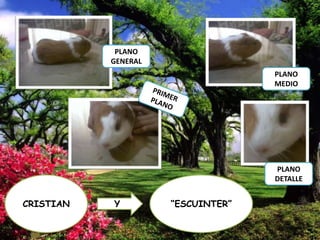 PLANO
GENERAL
PLANO
MEDIO

PLANO
DETALLE

CRISTIAN

Y

“ESCUINTER”

 