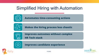 Rally Webinar: New Ways Conversational AI and Automation Help You Hire Faster