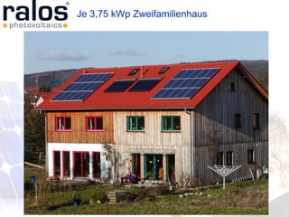 Je 3,75 kWp Zweifamilienhaus 