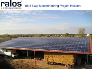 55,5 kWp Maschinenring Projekt Hessen 