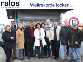 Weltrekorde locken… 