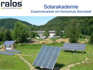 Solarakademie Zusammenarbeit mit Hochschule Darmstadt 